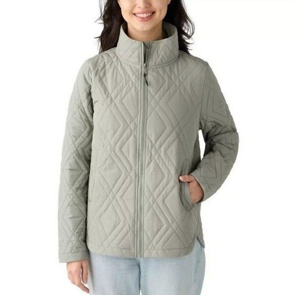 NWT Voyager Ladies' Quilted Lightweight Jacket Green (Light Green) Size Medium - Picture 1 of 3